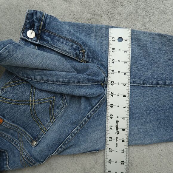 VIGOSS Jeans Junior's Size 13 Blue Mid-Rise Bootcut Denim Pants 29.5" Inseam - Picture 7 of 16
